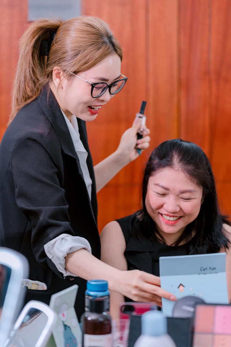 Buổi Personal Makeup tri ân nhân viên nữ tại sự kiện cuối năm BIDV